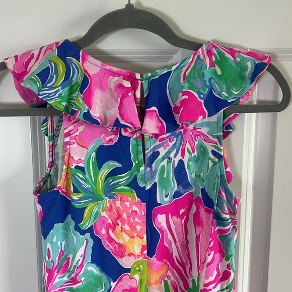 LILLY PULITZER Esmeralda Dress Jungle Utopia size XXS ($168) Ruffle - Picture 7 of 9